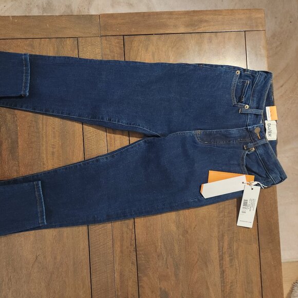 New w/Tags DUER Four Way Flex High Rise Skinny in Dark Stone W 24/ L 28 - Picture 4 of 5